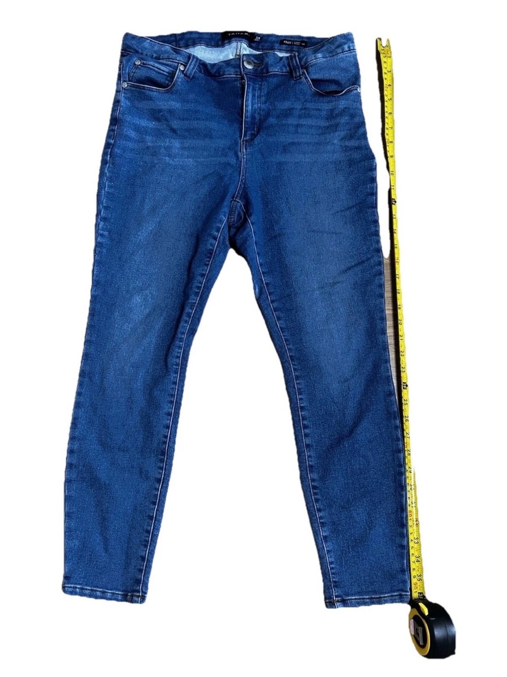 Tahari High Rise straight leg Blue Women's Jeans